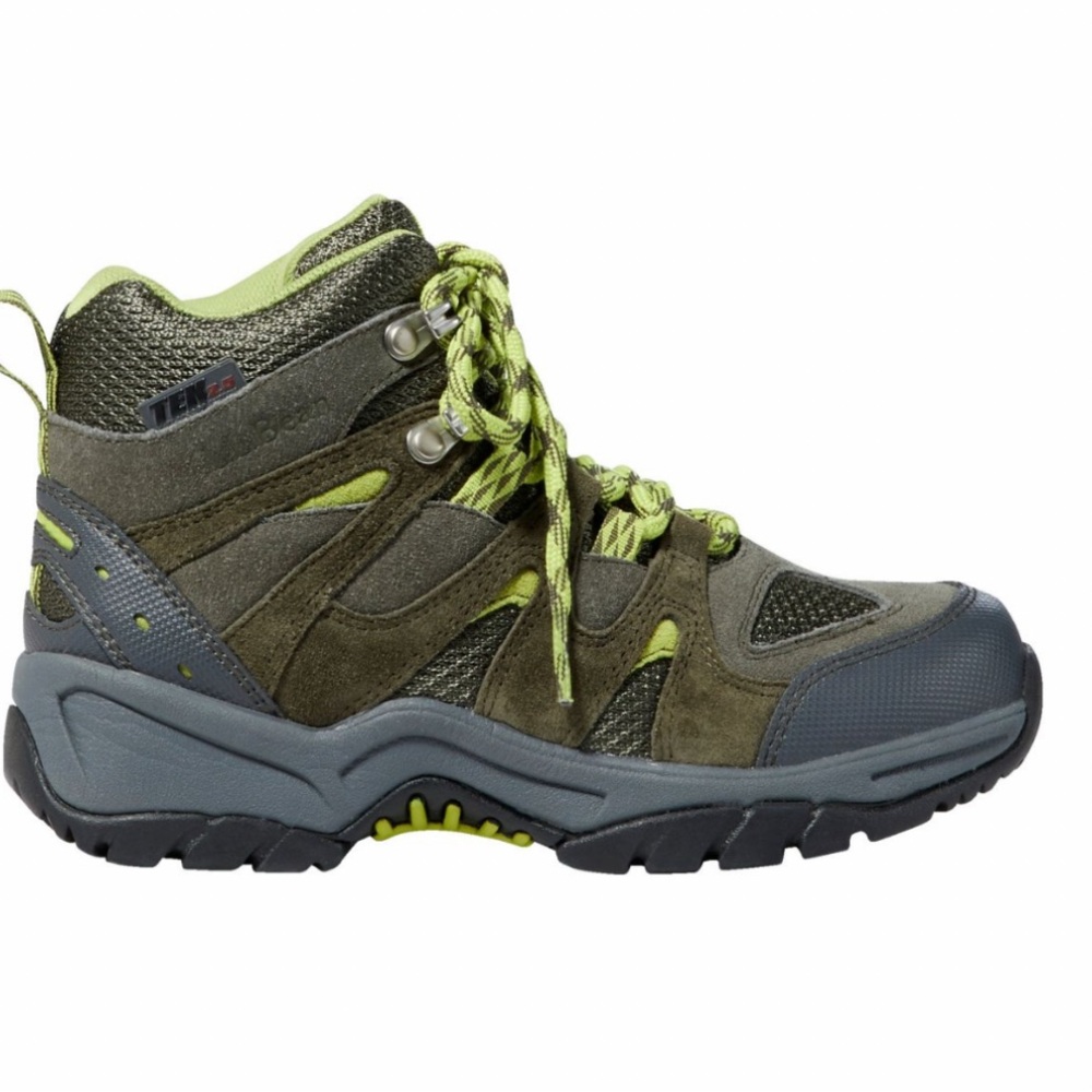 NWOT LL Bean Kid’s Trail Model Hikers Gray/Green Size 4